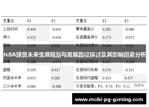 NBA球员未来生涯规划与发展路径探讨及其影响因素分析